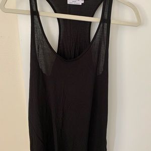 Black Frame racer back tank top. Size small